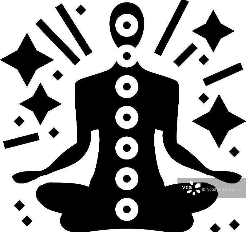 精神冥想瑜伽标志图标图片素材