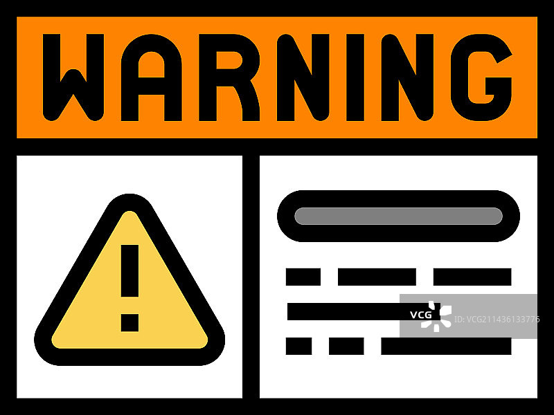 电力警告彩色图标图片素材