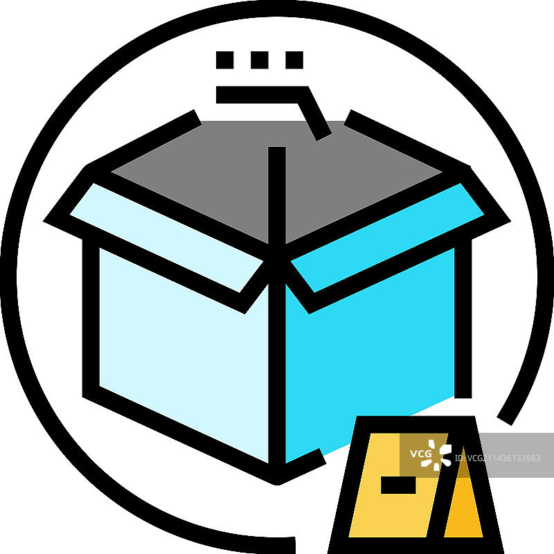 犯罪彩色图标的演示证据图片素材