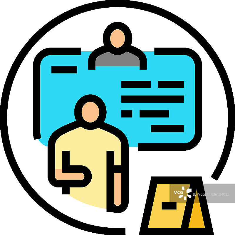 犯罪人物彩色图标图片素材