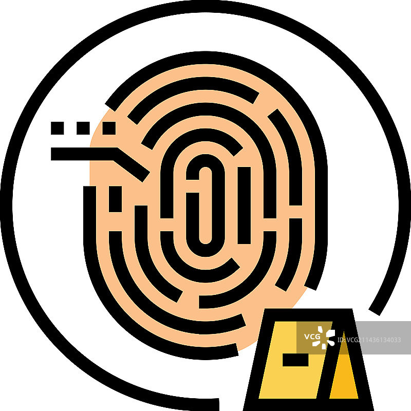 个人物证犯罪彩色图标图片素材