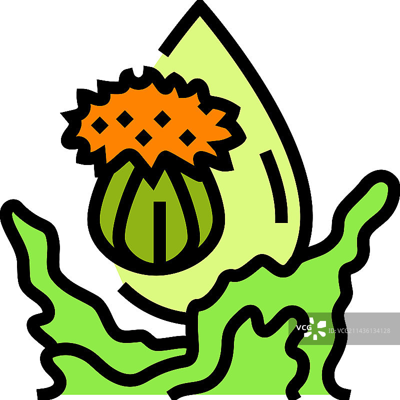 红花籽油液体黄色图标图片素材