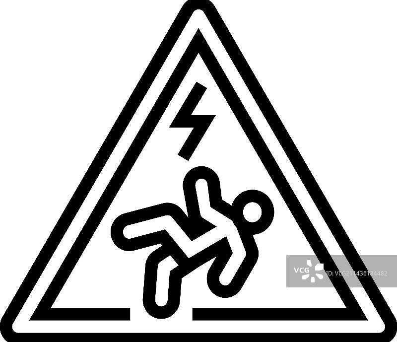 危险电力线图标图片素材