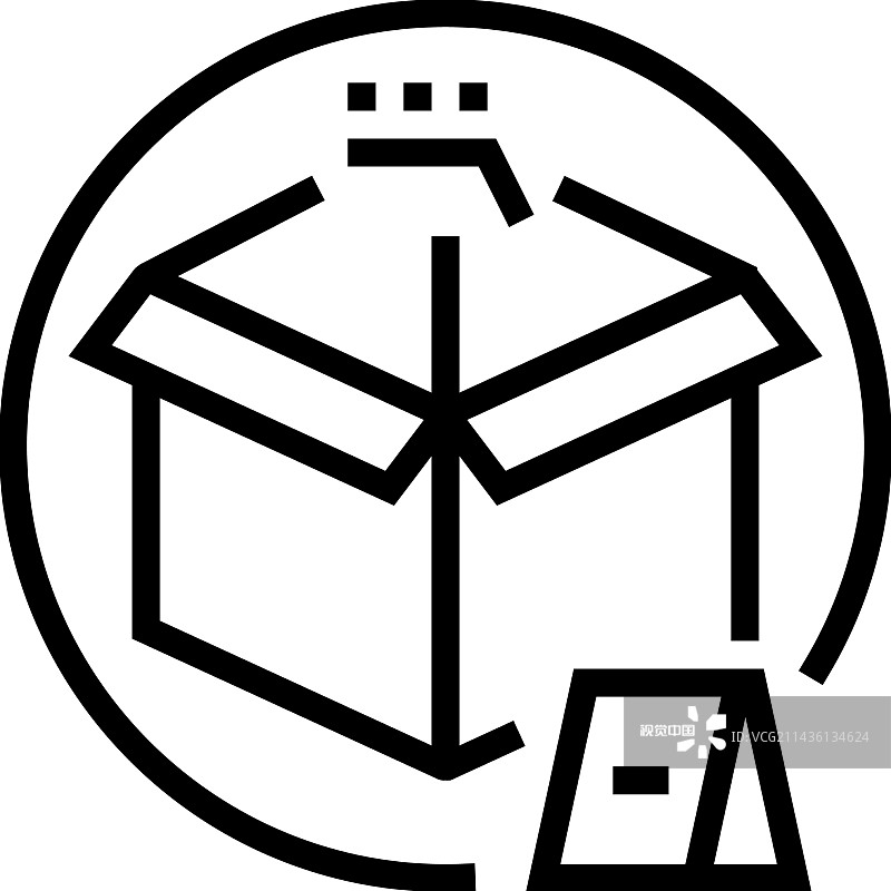 犯罪现场物证线性图标图片素材