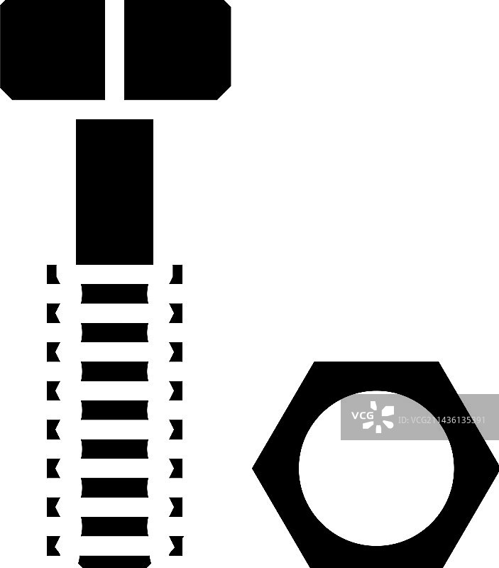 螺母和螺栓工具工作标志符号图标图片素材