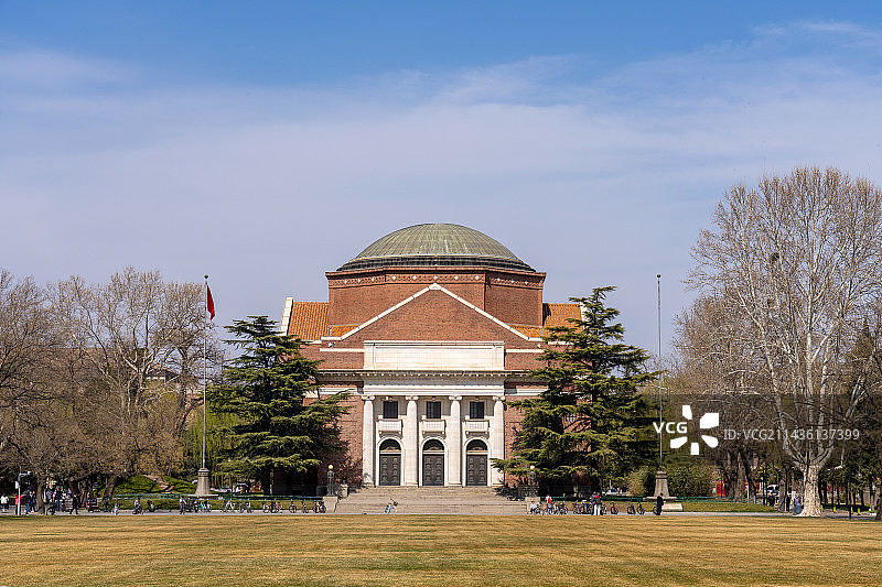 清华大学校园风光（清华大学大礼堂）图片素材