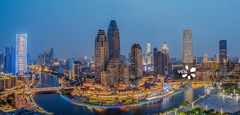 津湾广场夜景图片素材