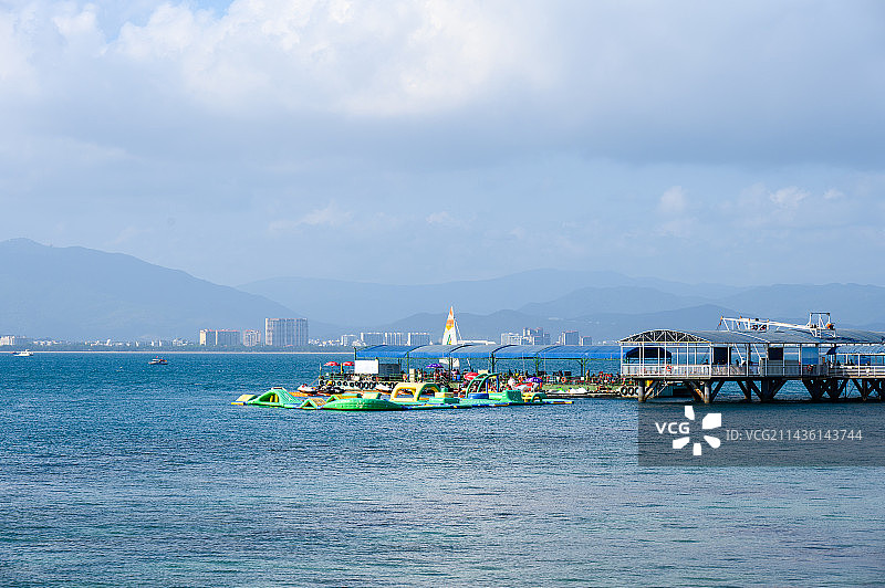 三亚西岛热带自然风光图片素材