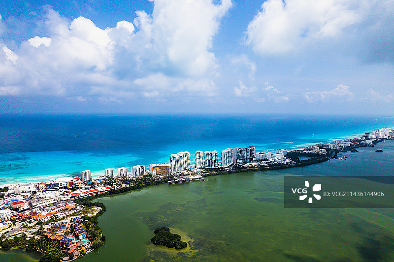 坎昆7字酒店区图片素材