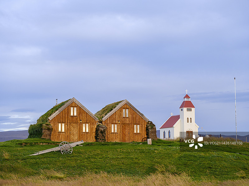 冰岛东部区莫德鲁达勒农场图片素材