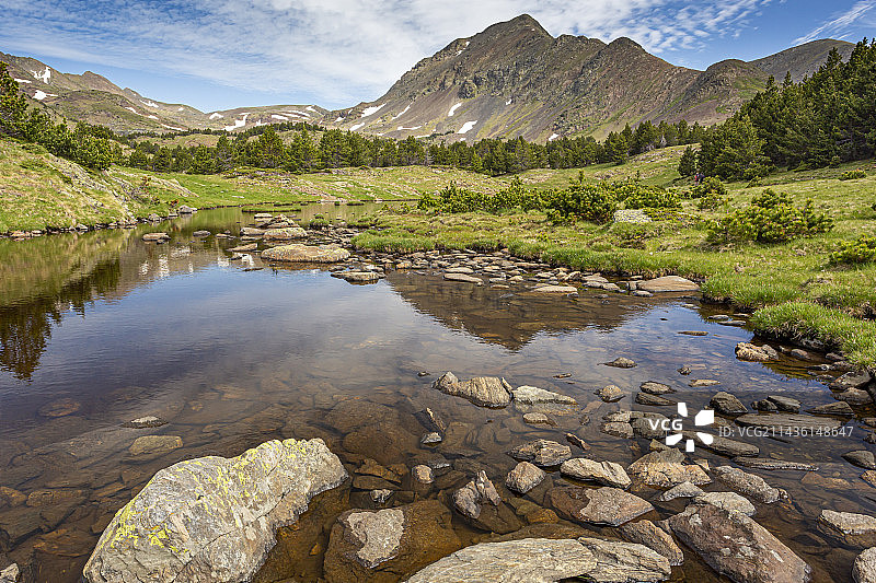 法国卡塔兰山脉布依卢斯地区大佩里克峰景色图片素材