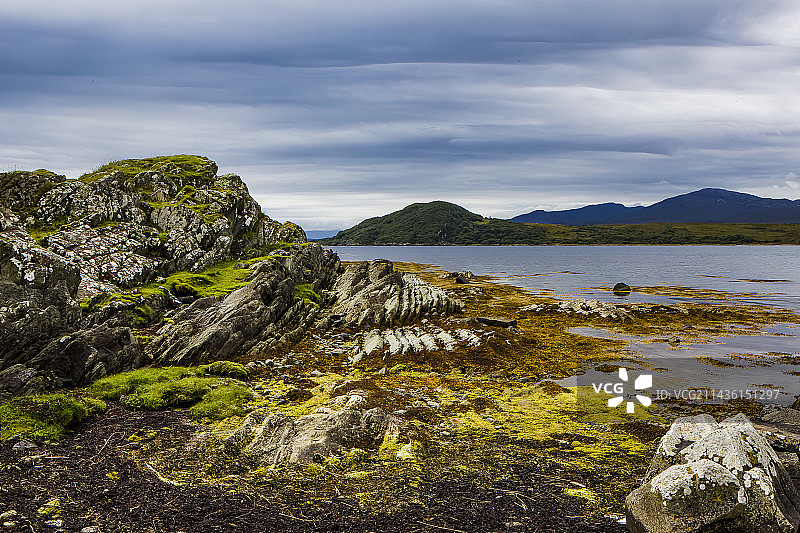苏格兰朱拉岛塔伯特湖图片素材