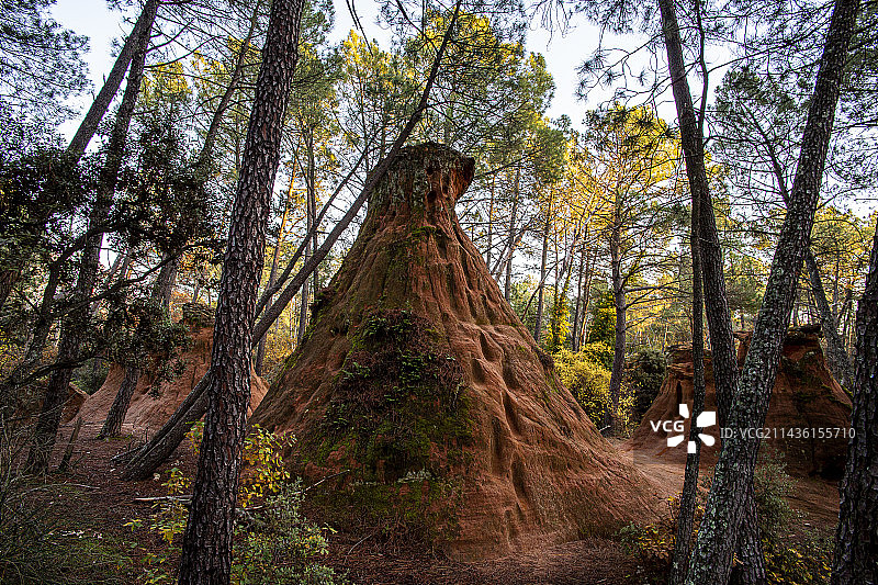 贝端赭石，旺度山地区自然公园，沃克吕兹，法国图片素材