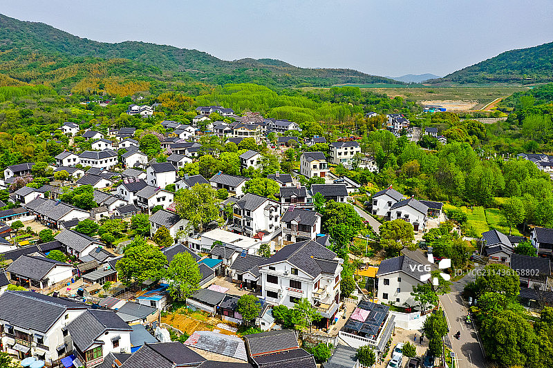 江苏石塘：美丽乡村游人络绎不绝图片素材
