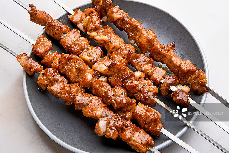 美食小吃烧烤羊肉串图片素材