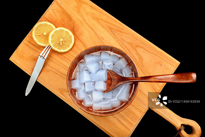 热带水果椰果椰肉柠檬图片素材