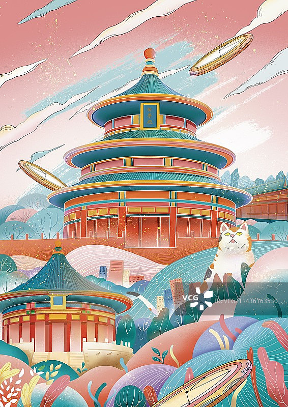 国风天坛图片素材