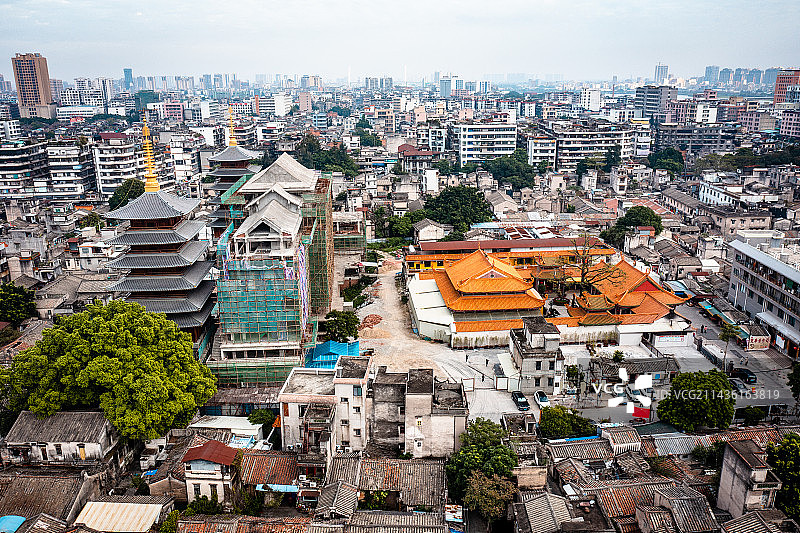中国广东省揭阳市揭阳古城双峰寺图片素材