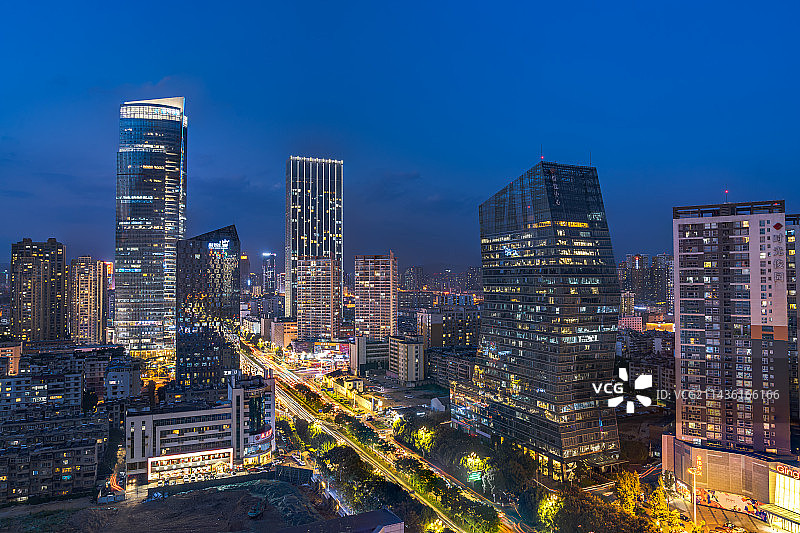 昆明市北京路上的各时间段图图片素材