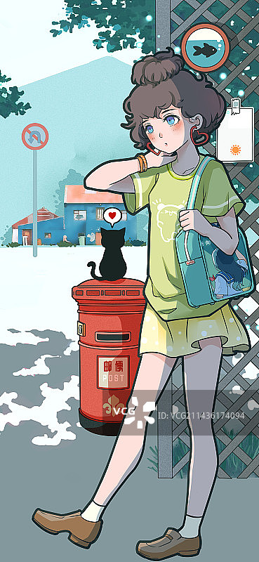 立夏节气插画图片素材