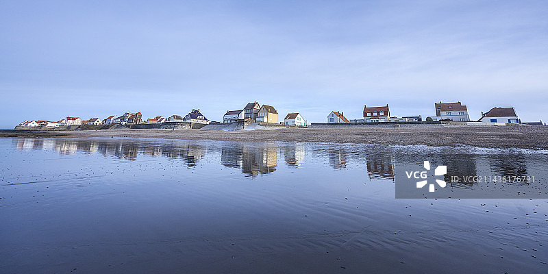 法国加来海峡奥德雷塞尔村的海滨图片素材