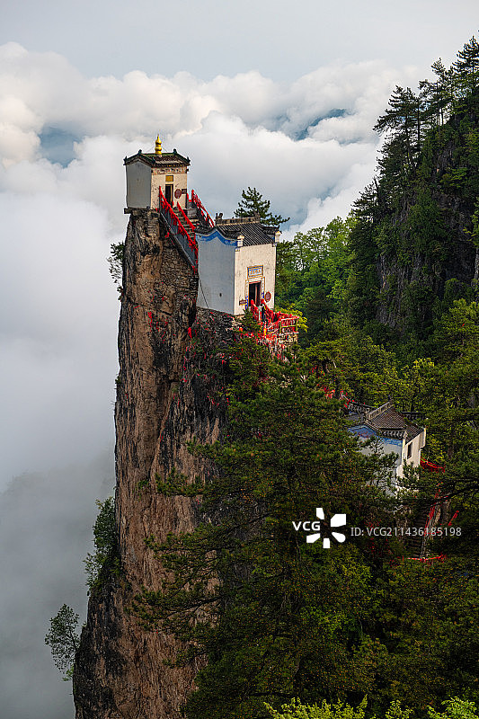 塔云山观音庙图片素材