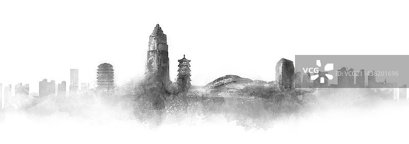 淄博地标建筑图片素材