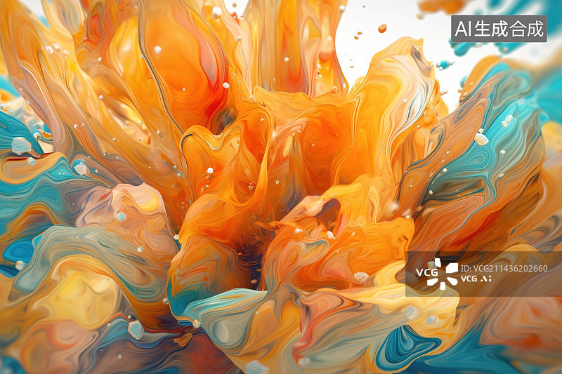 【AI数字艺术】3D抽象背景图片素材