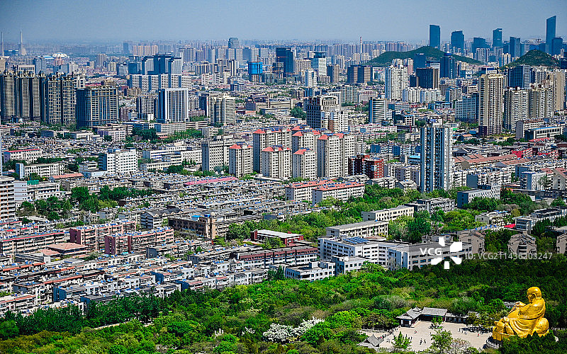 济南千佛山；解放阁图片素材