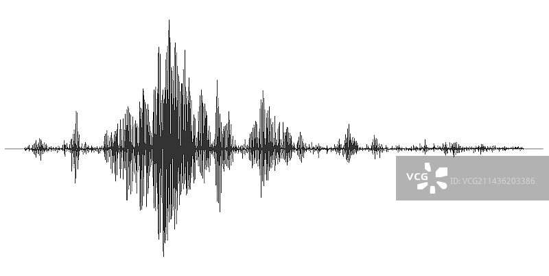 地震振幅地震仪波形图图片素材