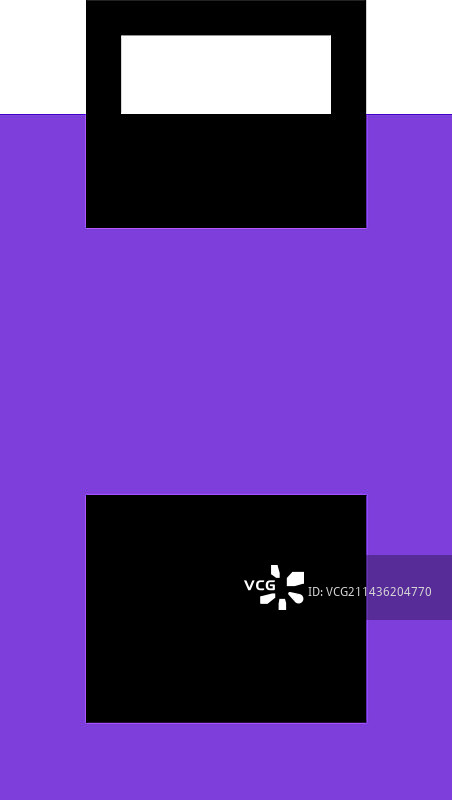 带紫色矩形几何形状的冒号图片素材