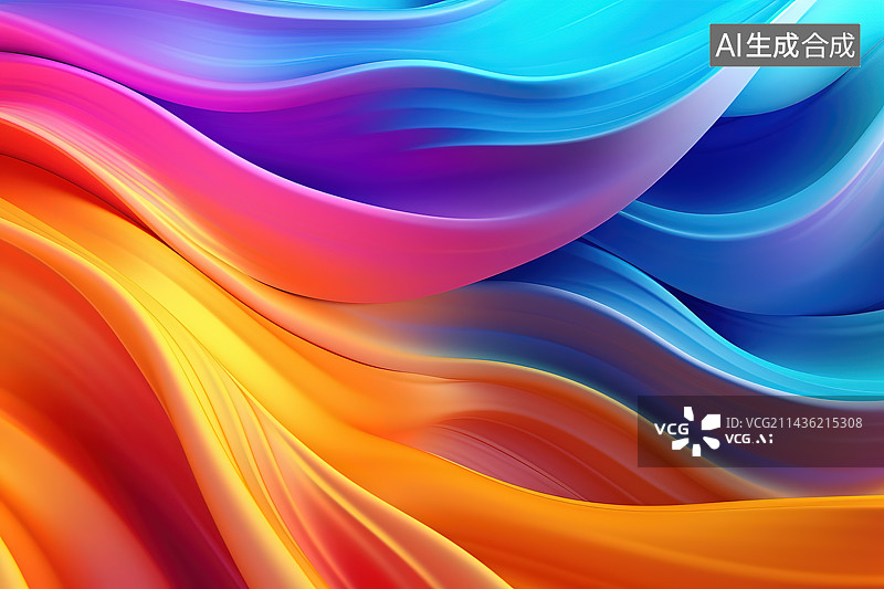 【AI数字艺术】3D抽象艺术背景图片素材