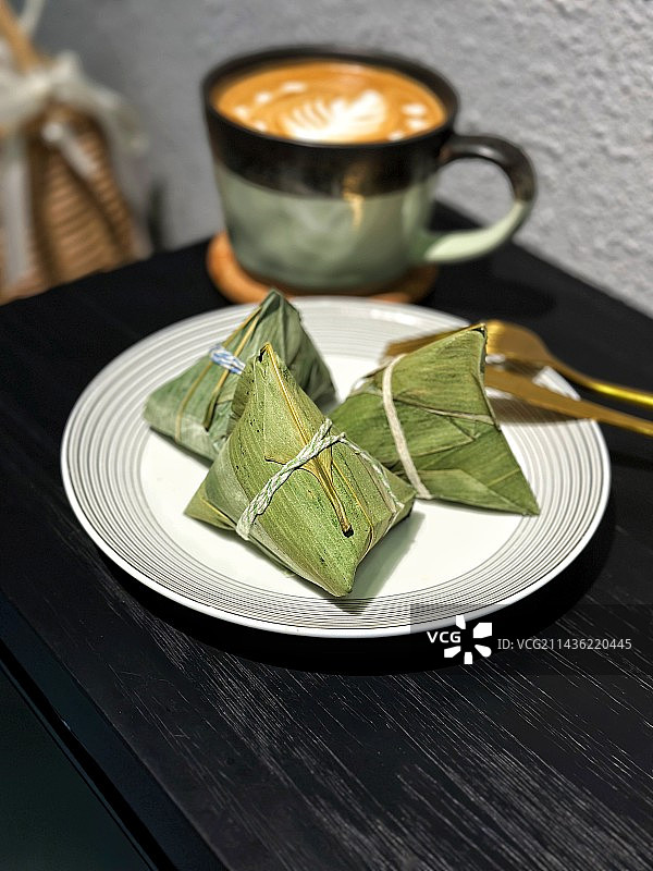 粽子与咖啡图片素材