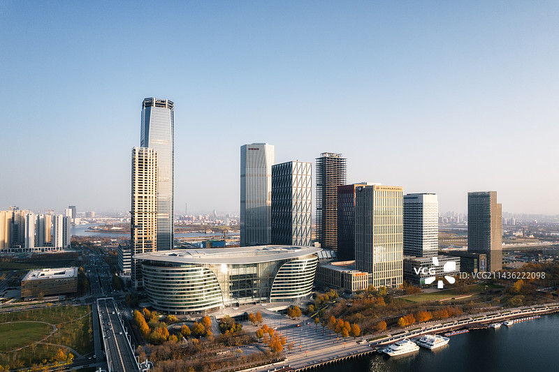天津滨海新区于家堡金融中心图片素材