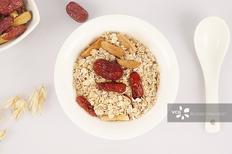 红枣燕麦片图片素材