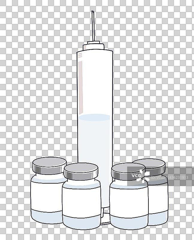 元素：疫苗药物注射器图片素材