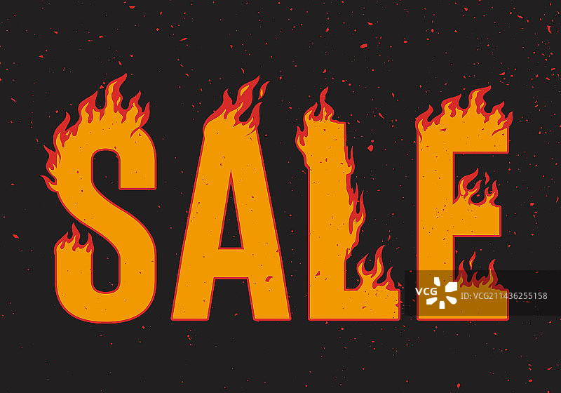 燃烧的促销海报图片素材