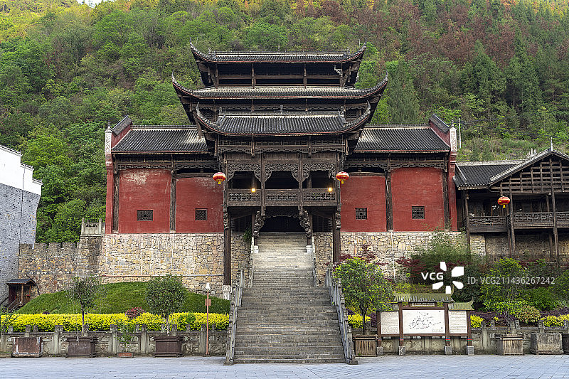 中国重庆市彭水县蚩尤九黎城景区图片素材