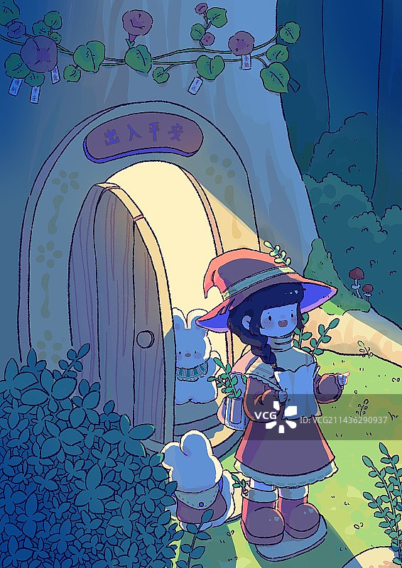 正要离开家出去探险的旅行家们图片素材