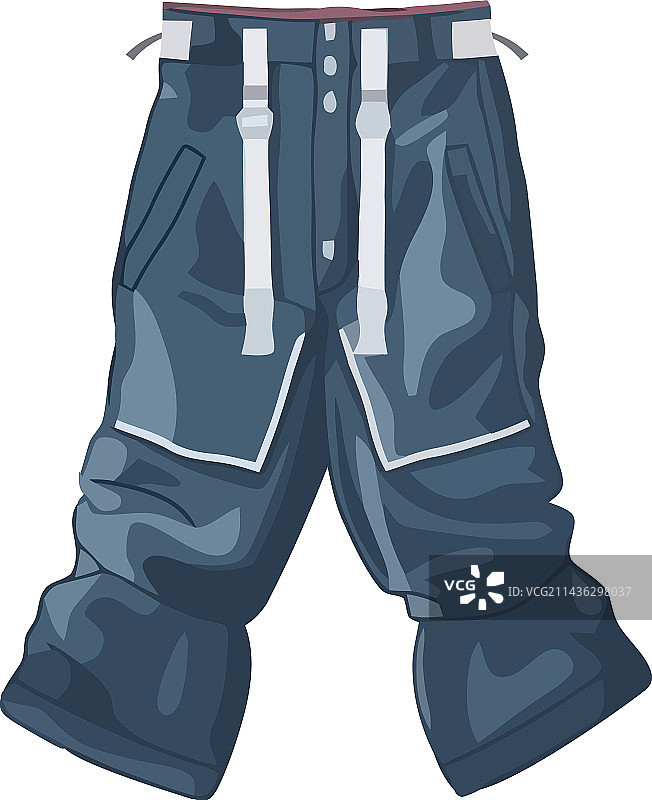 带口袋的蓝色牛仔裤图片素材