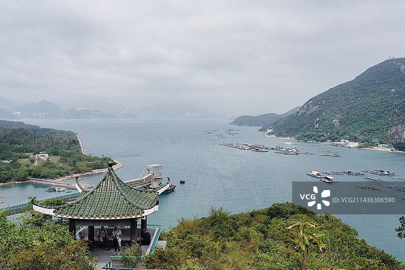 南丫岛-索罟湾入海口图片素材