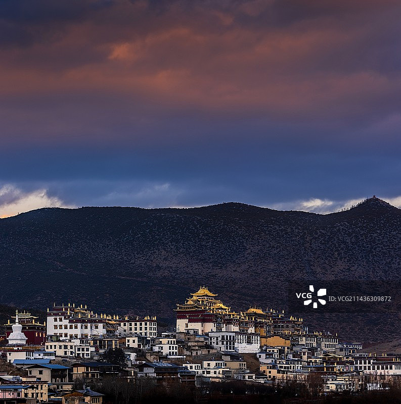 香格里拉&松赞林寺图片素材