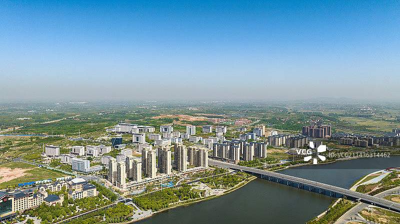 湖北随州市随县厥水河两岸风景图片素材