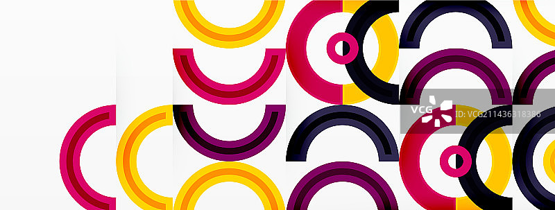 彩色的圆形抽象背景，充满活力图片素材