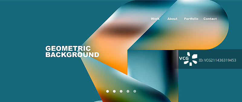 Glassmorphism登陆页背景模板图片素材