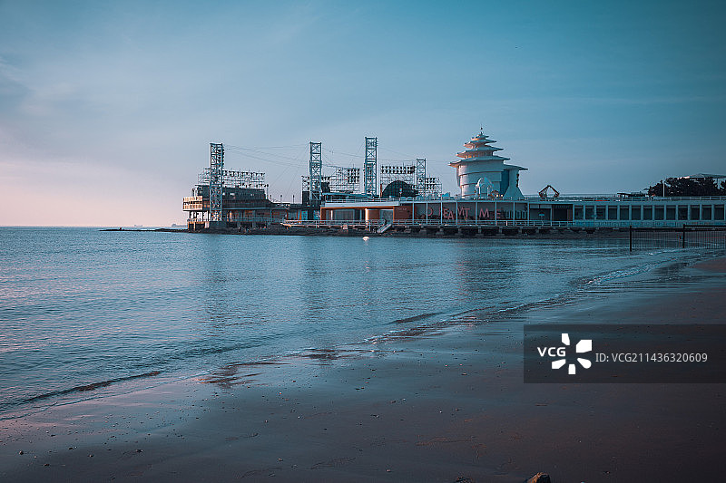 北戴河之晨图片素材