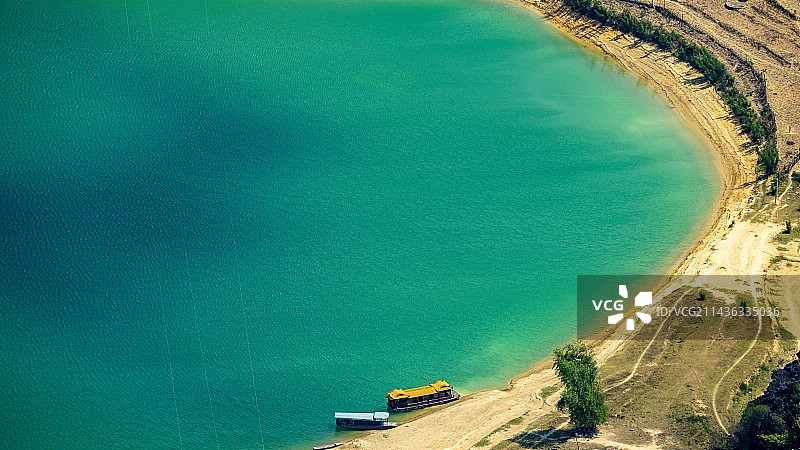 宝石般的浩坤湖图片素材