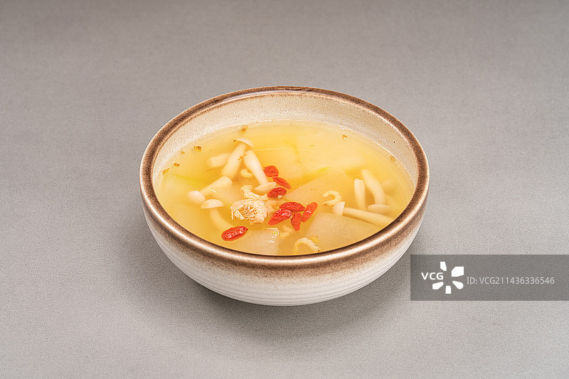 中式传统美食冬瓜汤图片素材
