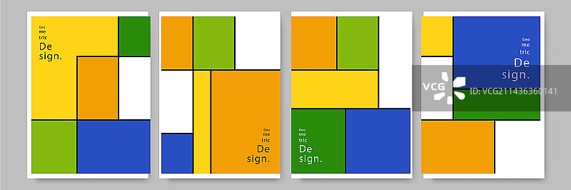 现代抽象几何海报封面图片素材