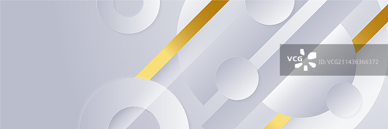 抽象白色金色线条banner背景图片素材